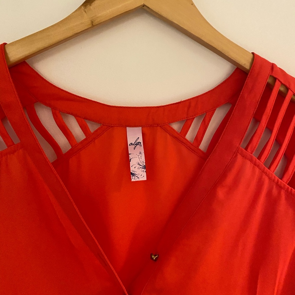 Orange blouse